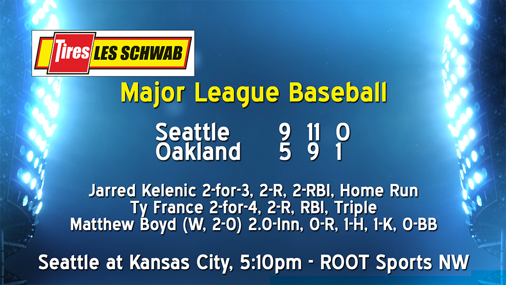 Seattle tops Oakland 9-5